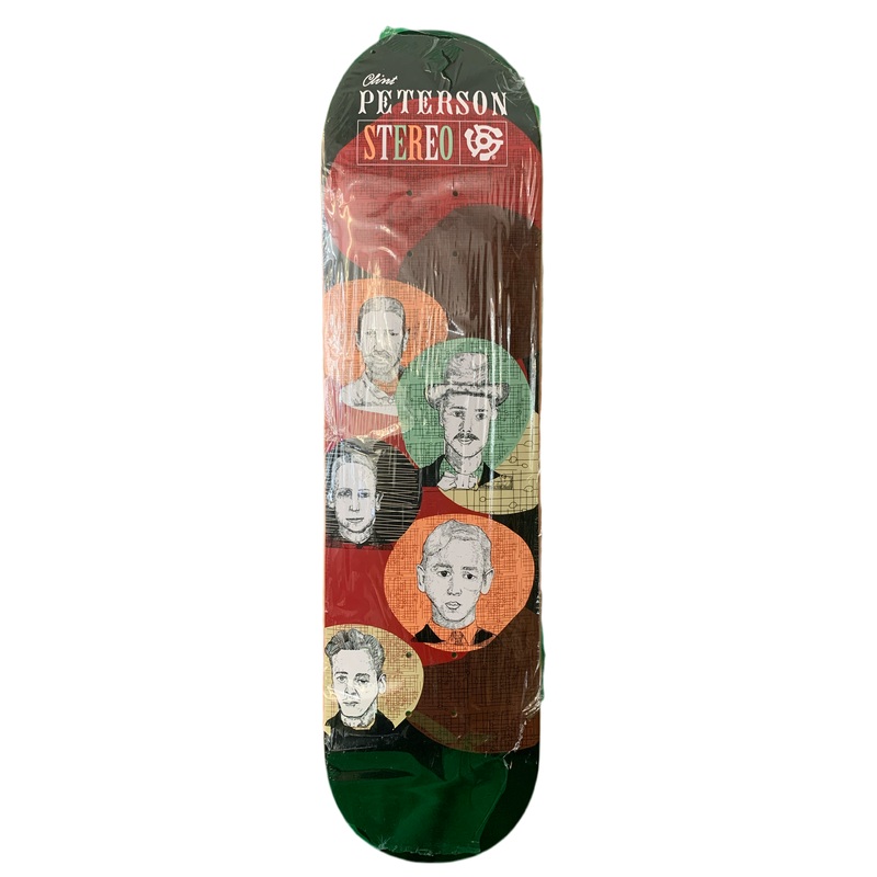 Stereo Clint Peterson Sketching Faces Limited Edition 7.5″ Classic Skateboard Deck