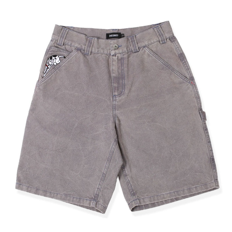 THEORIES PIANO TRAP CARPENTER SHORTS WASHED PURPLE 34