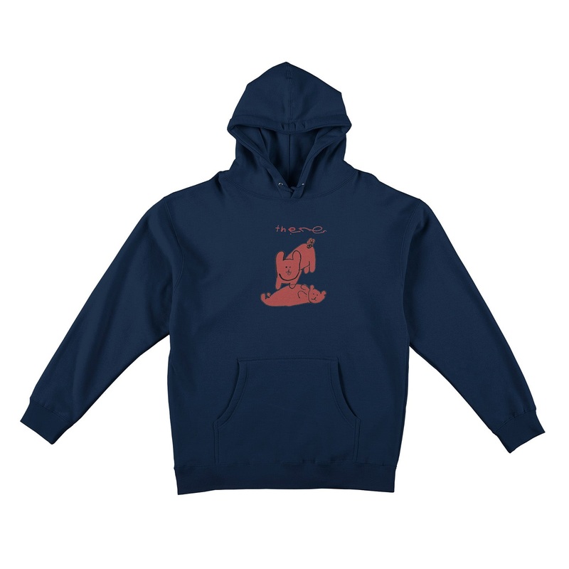There My Pet Hooded Sweatshirt S Navy/Red/Black