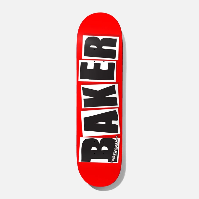 Baker Brand Logo Skateboard Deck – 8.75 Red/White