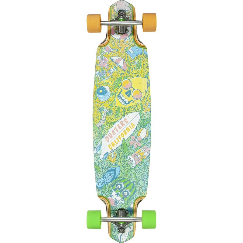 Dusters Playground LB Complete Longboard – 9.12″ Green/Yellow
