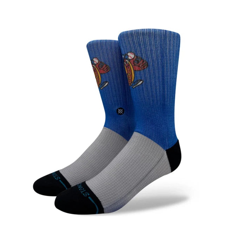 Stance Los Angeles Dodgers Dog BP LA Royal Blue Crew Socks L