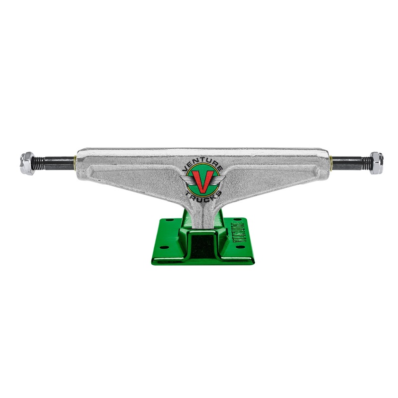 Venture OG Wings V-Hollow Polished Hi Trucks – Green 5.6″