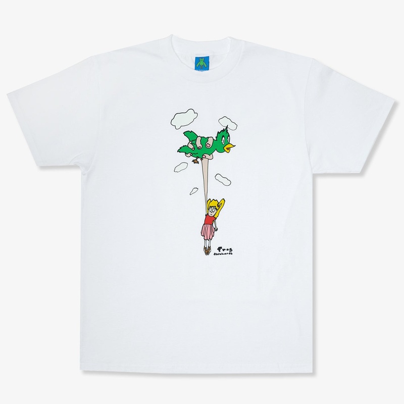 Bird Girl Tee (White) SMALL