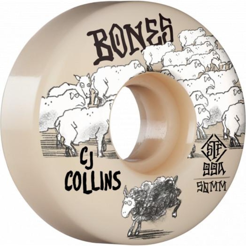 BONES STF WHEELS – COLLINS BLACK SHEEP V3 SLIMS 99A (52MM) 52MM
