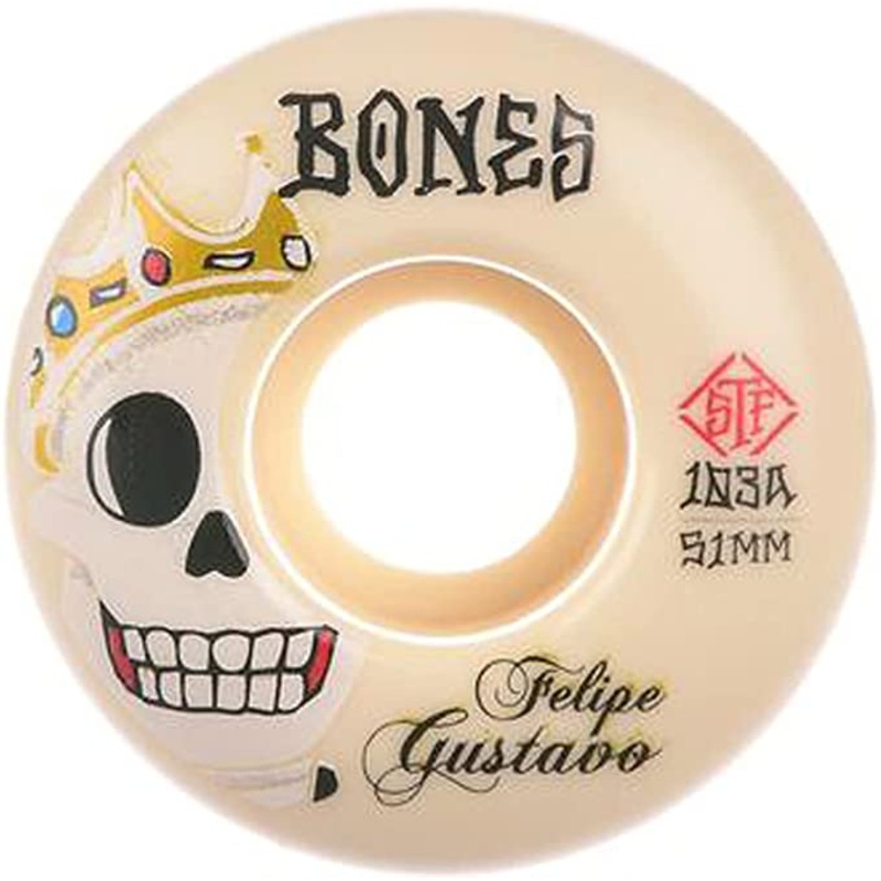 BONES WHEELS STF GUSTAVO NOTORIOUS V1 – 103A (51MM) 51MM