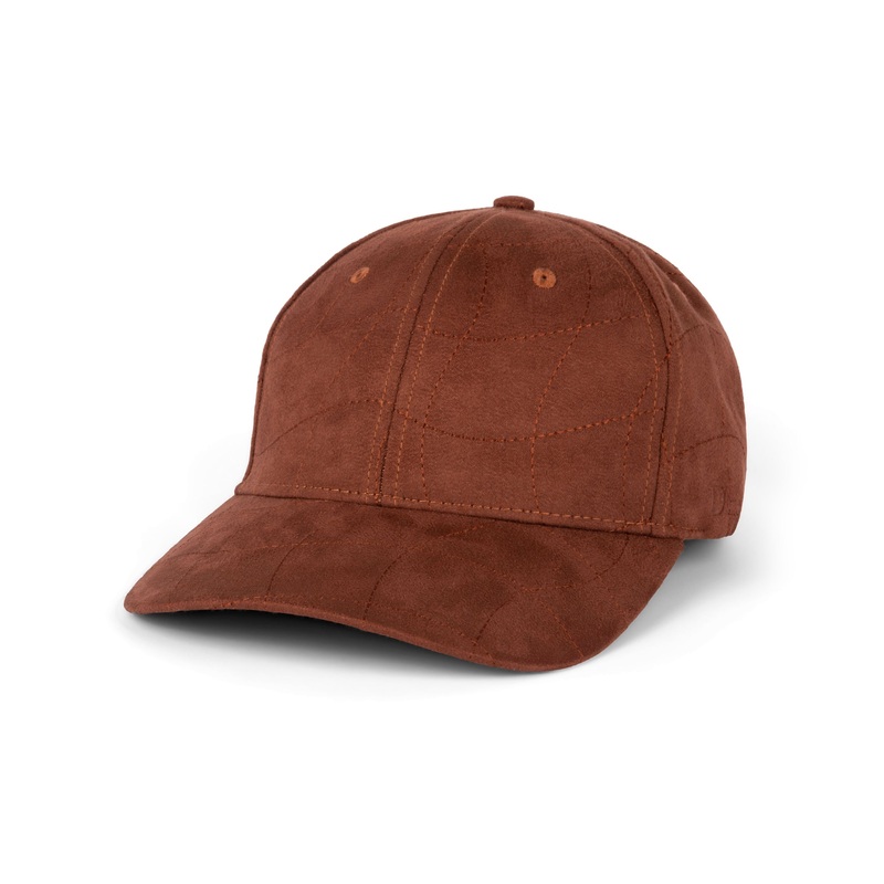 Dime Wave Quilted Full Fit Cap – Caramel