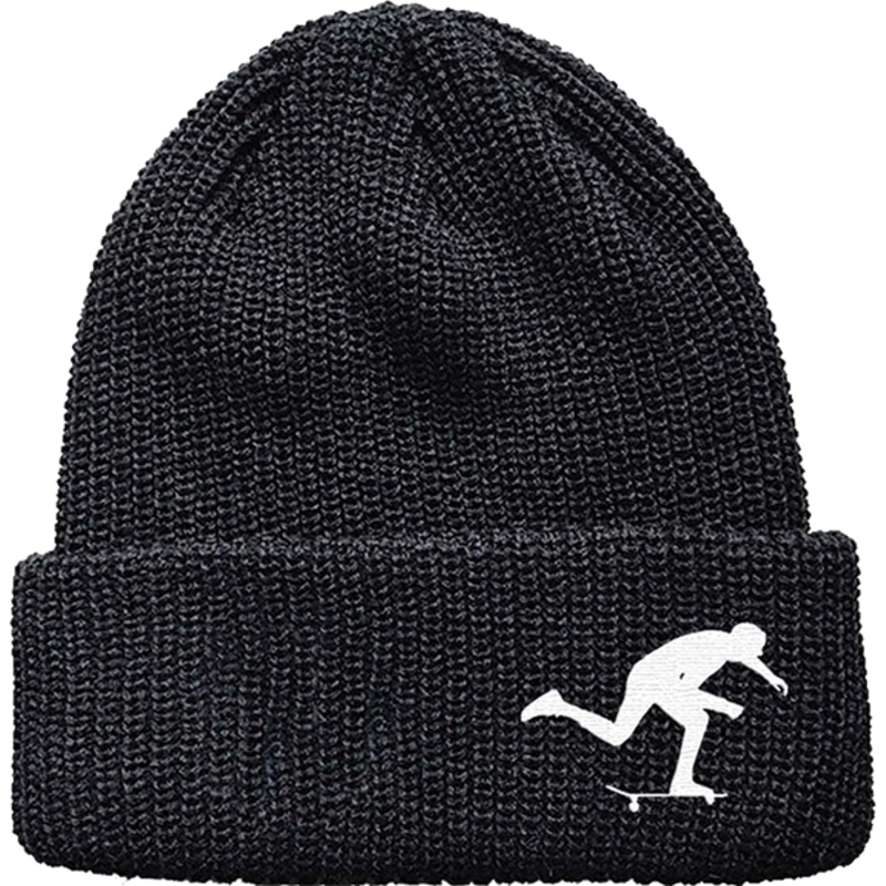 FOUND PUSH EMBROIDERED BEANIE BLACK