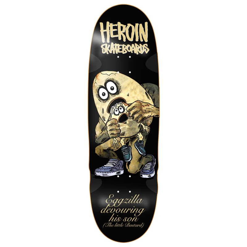 Heroin Egg Eater 9.75″ Shaped Skateboard Deck