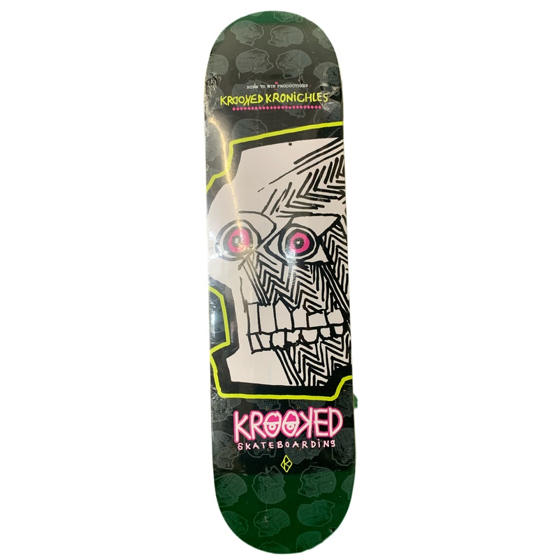 Krooked Kronichles Skull 7.8″ Classic Skateboard Deck
