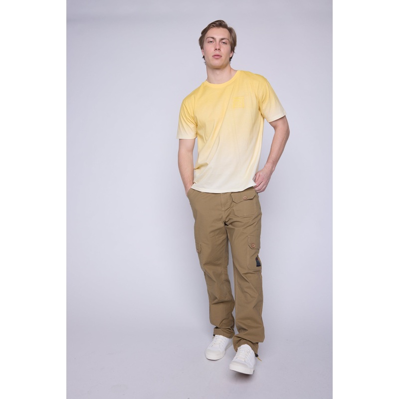 Ombre Box Logo T-Shirt – Butter S