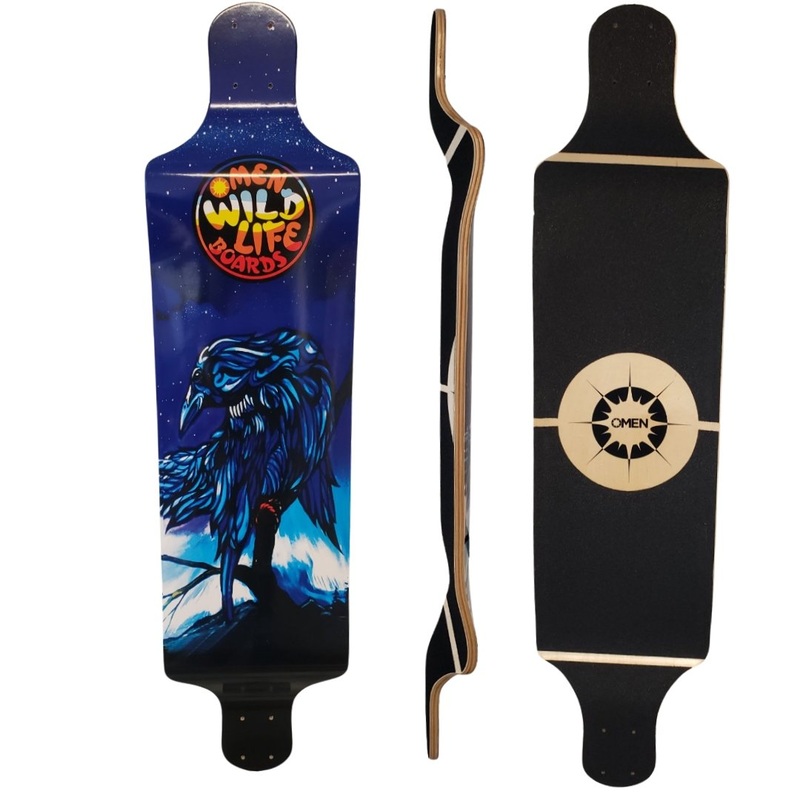 Omen: Dominator Trickster Longboard Skateboard Deck