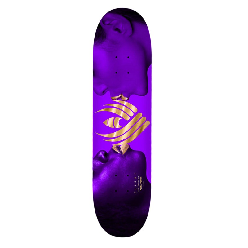 Powell Peralta Kiss Flight Skateboard Deck – 8.38 Purple/Goil Foil