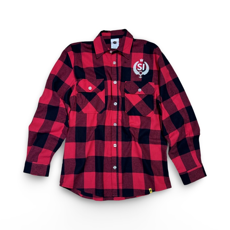 SI Crest Flannel Red/Black Small