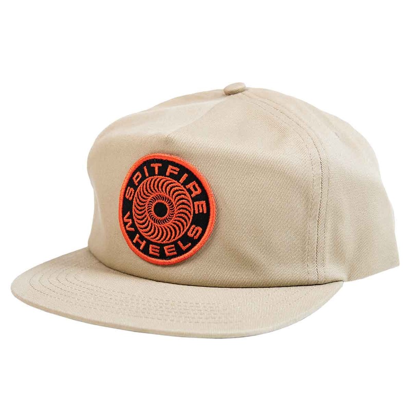 SPITFIRE CLASSIC 87 SWIRL PATCH KHAKI/RED