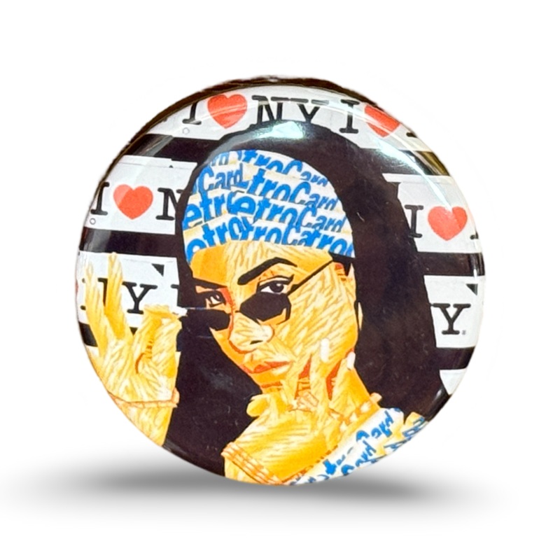 Aaliyah Metrocard Button