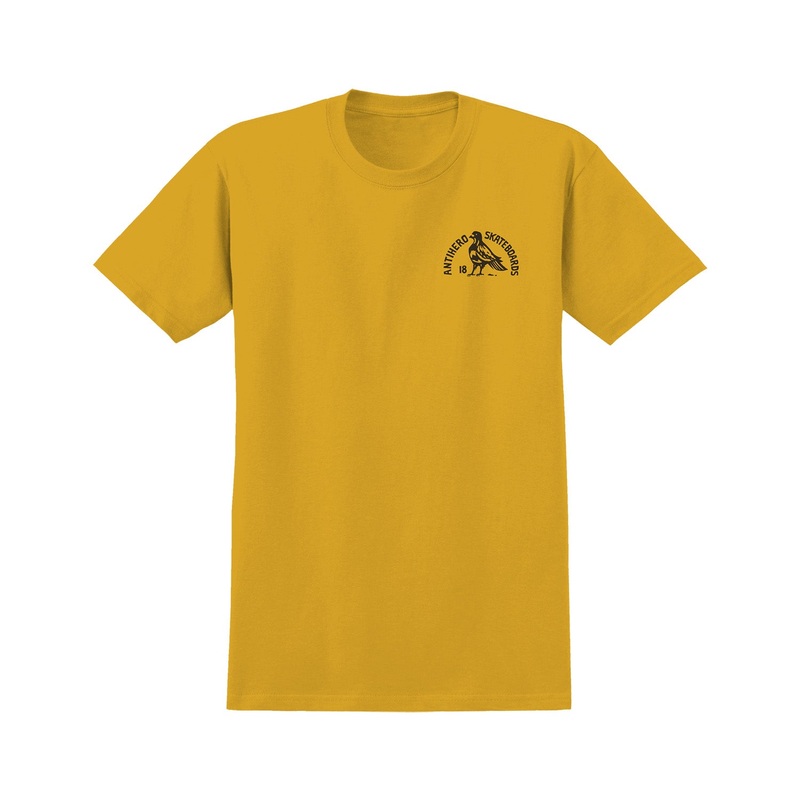 Antihero Rock Dove T-Shirt S Mustard/Black