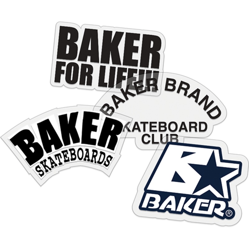 BAKER ASST. CLUB STICKERS 12/PK