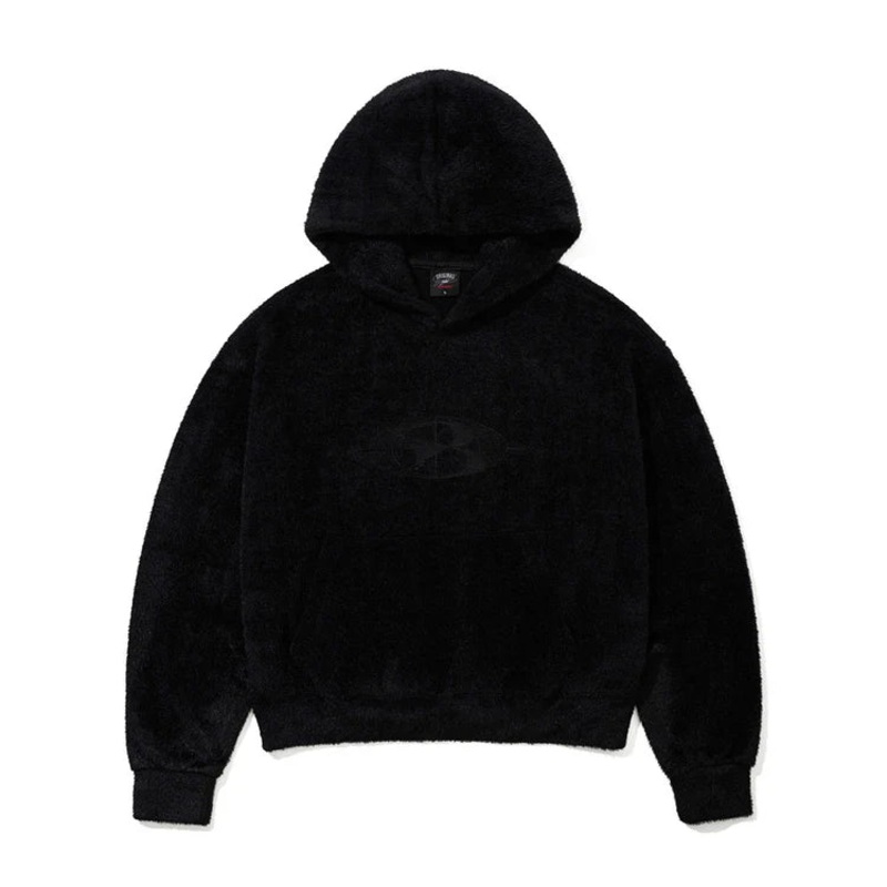 BSRabbit RABBIT FUR HOODIE BLACK Medium