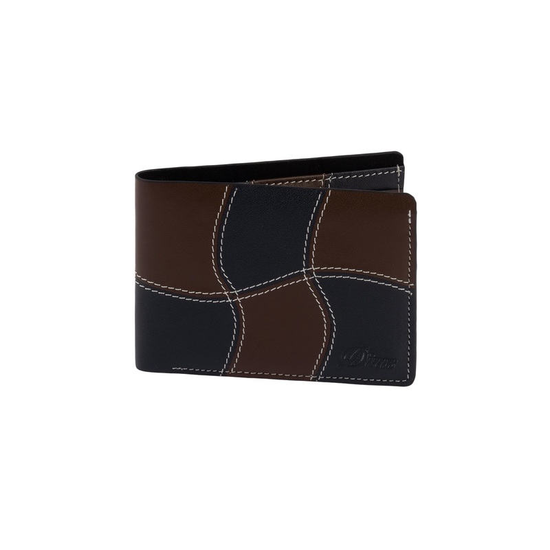 Dime Wave Leather Wallet – Black
