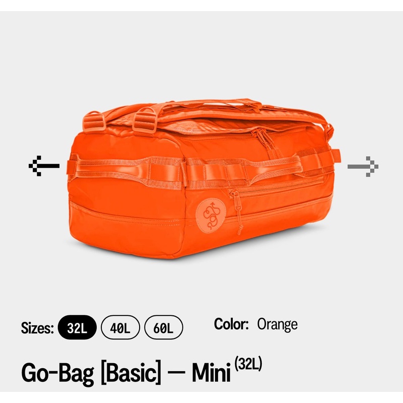 Go Bag (Mini 32 L ) – Baboon To The Moon – Orange
