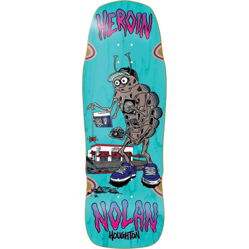 Heroin Nolan Bug Skateboard Deck – 10.4