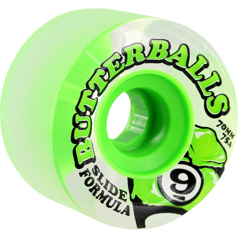 Sector 9 Wheels Slide Butterballs 70mm 75a – Green (Set)