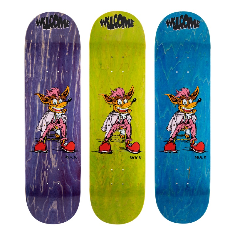 WELCOME DECK EVAN MOCK CRASH “ISLAND SHAPE” (8.38″) 8.38″