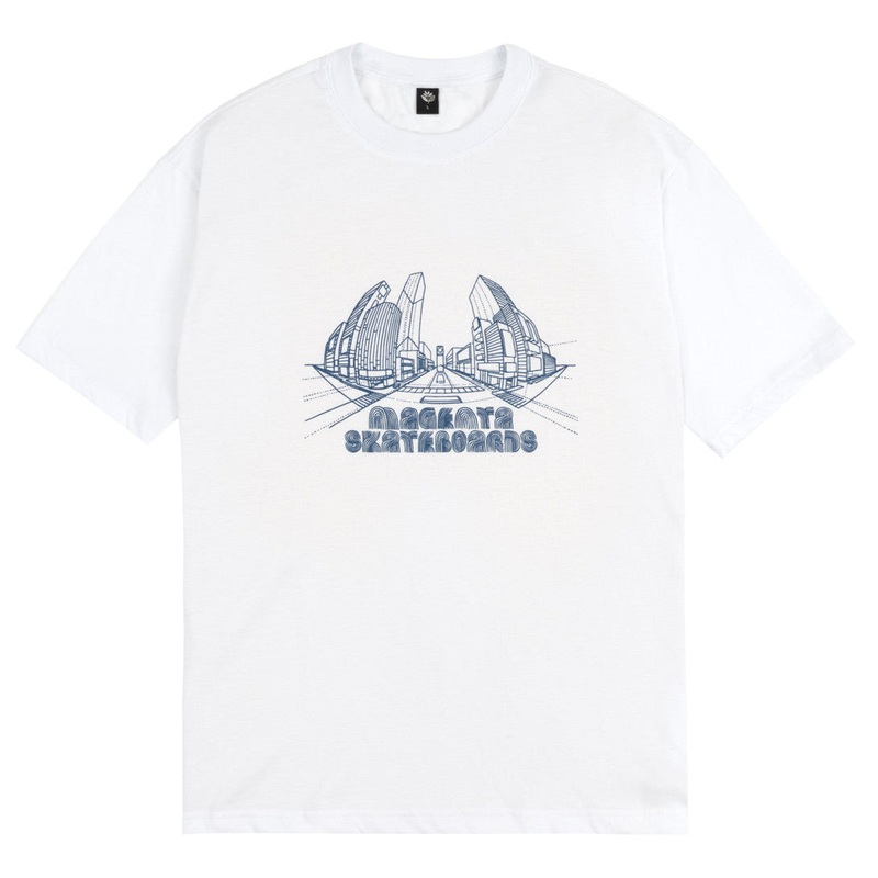 MAGENTA 3D TEE WHITE MEDIUM