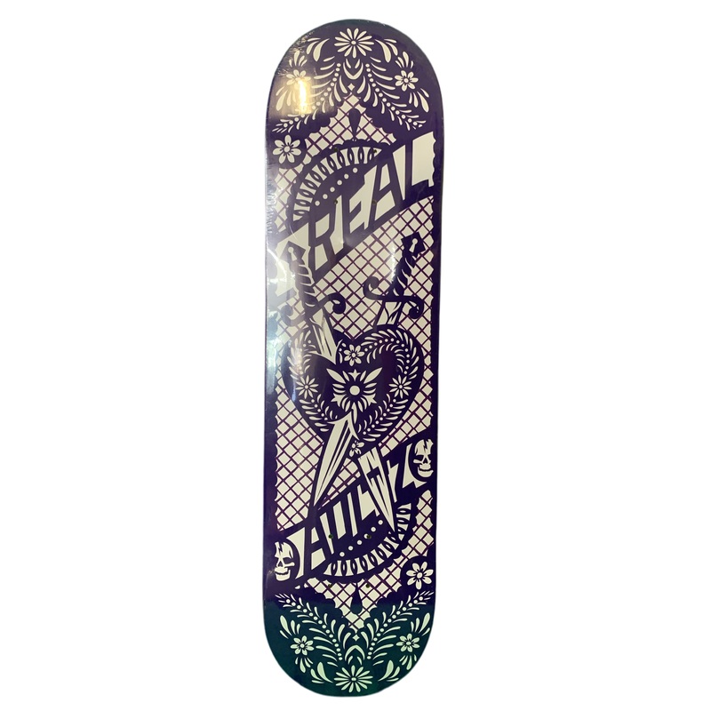 Real JT Aultz Puple Hearts 7.75″ Classic Skateboard Deck