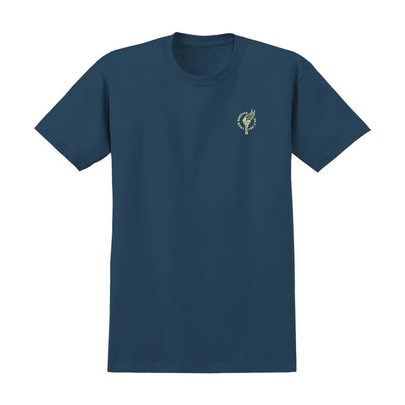 Real On Lock T-Shirt S Blue Dusk