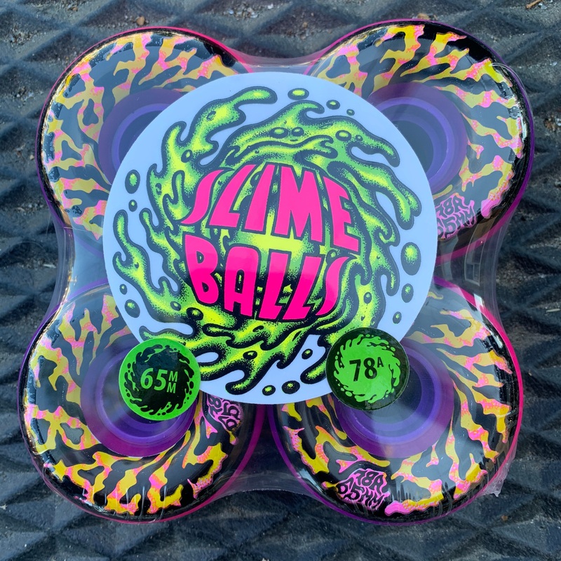 SLIME BALLS WHEELS SWIRLY PINK/PURPLE 78A (65MM) 65MM