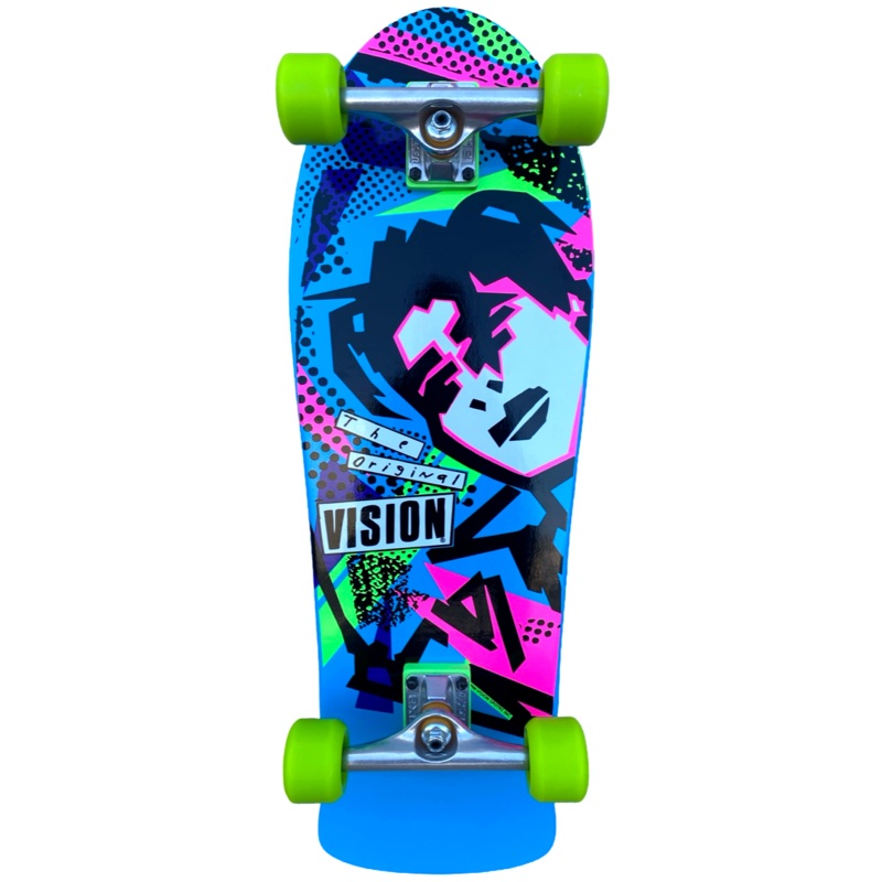 Vision Original MG Skateboard Complete – 10″ Blue/Pink