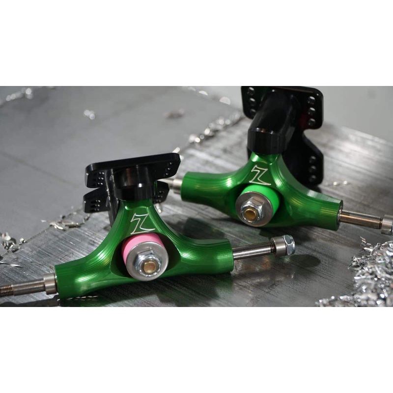 Zealous: 107mm-120mm V2 Downhill Slalom Longboard Trucks Raw