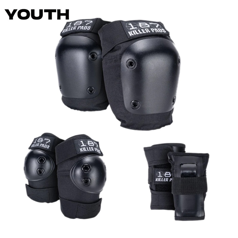 187 KILLER PADS – JUNIOR YOUTH SIX PACK PAD SET BLACK