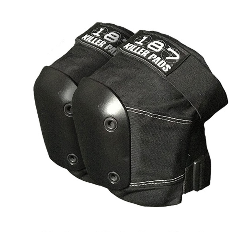 187 Killer Pads Slim Knee Pads – Black/Black Small