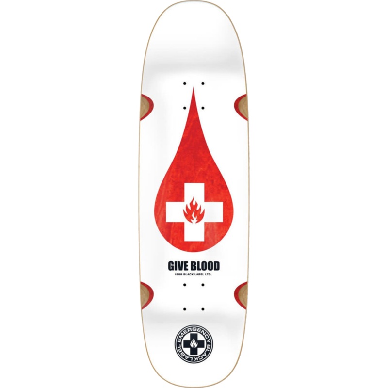 BLACK LABEL DECK GIVE BLOOD “BLUNT EGG” (9.25″) 9.25″