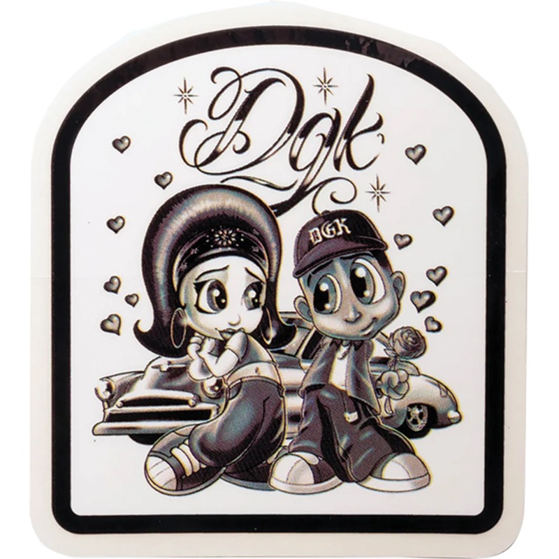 DGK FOOL FOR YOU STICKER SINGLE