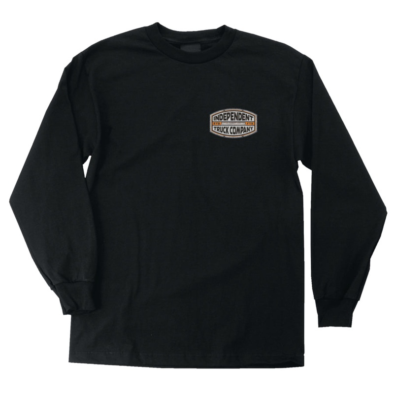 INDEPENDENT LONG SLEEVE T-SHIRT ITC CURB BLACK MED