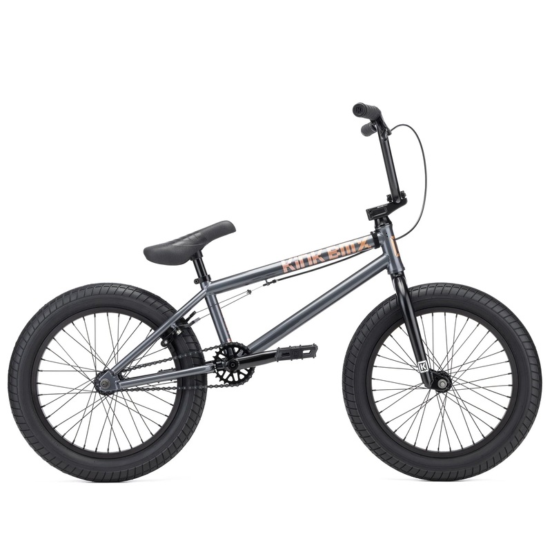 Kink 2026 Kicker 18 Complete BMX Bike – Gunmetal Gray Gray
