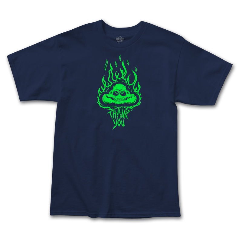 Skull Cloud Tee NAVY SMALL