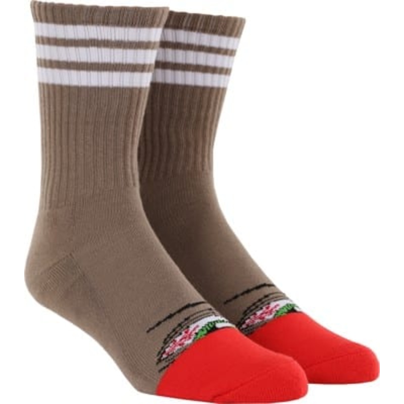 TOY MACHINE SOCKS STONER SECT GREY/RED