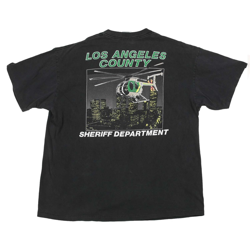 Vintage LA Sheriff’s Department Single Stitch T-shirt Black XXL
