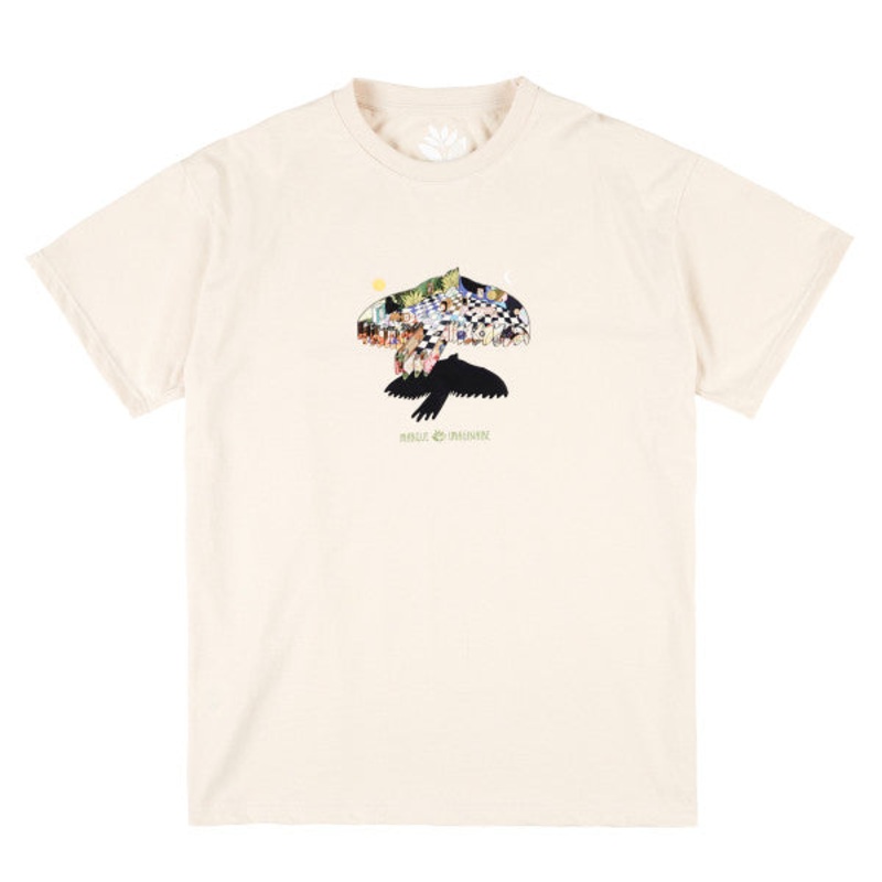 MAGENTA T-SHIRT MUSEUM NATURAL SMALL
