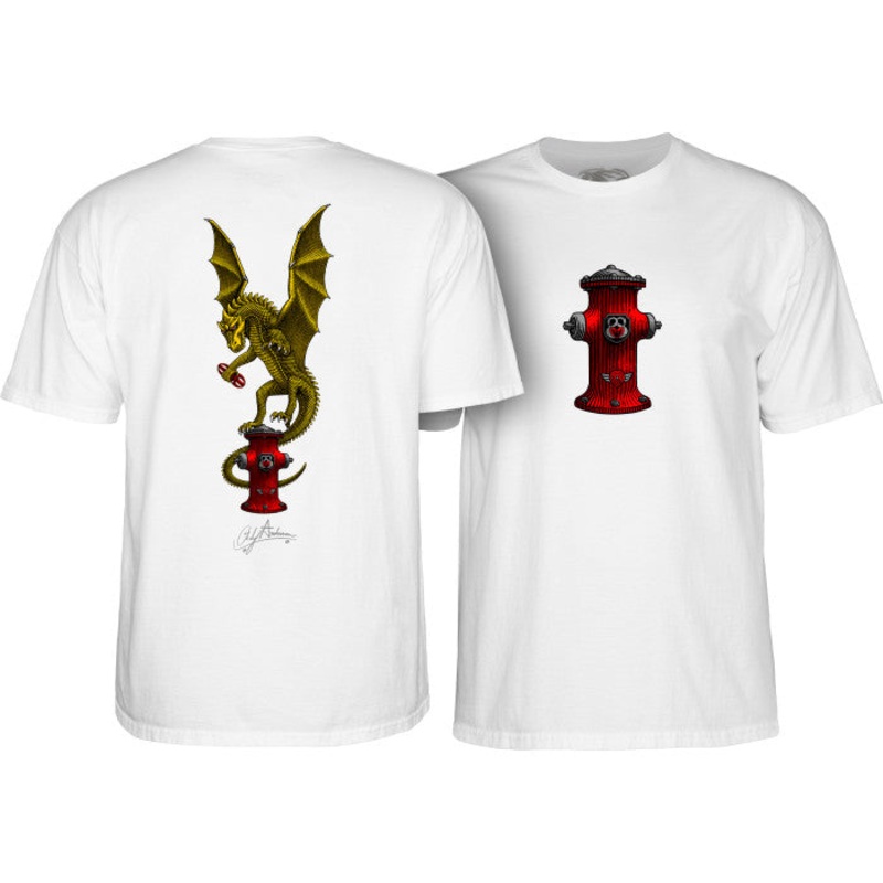 POWELL PERALTA ANDERSON VAJRA TEE WHITE MEDIUM