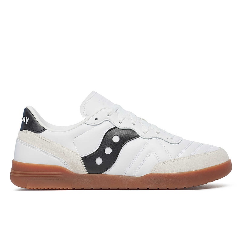 Saucony 586i Leather (White/Black) M9/W10.5
