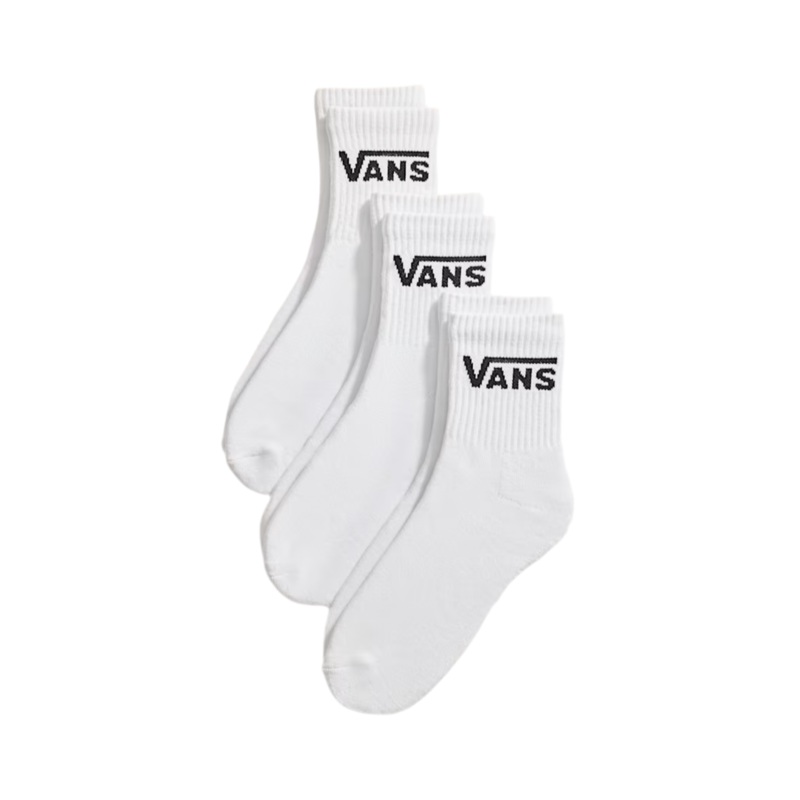 Vans Half Crew Sock White 3Pack S