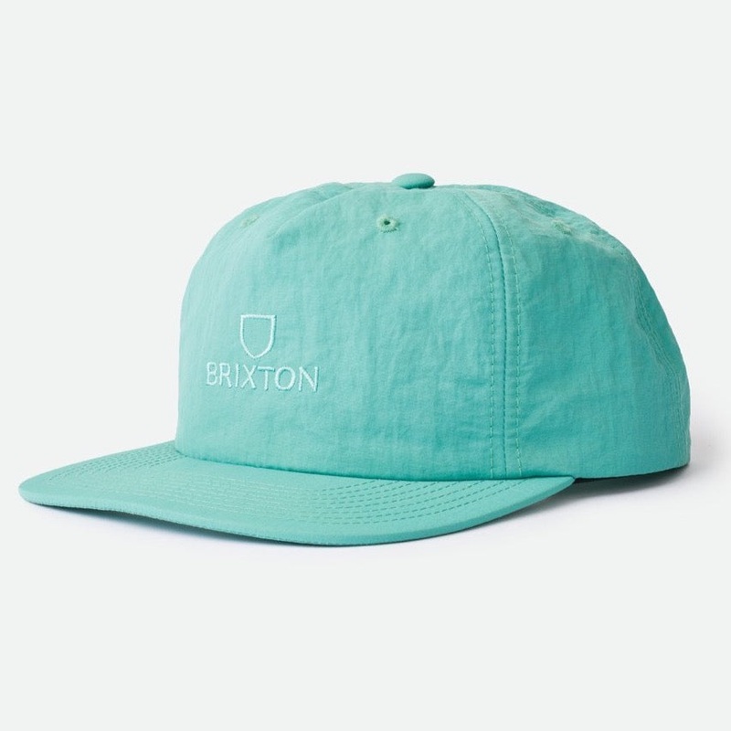 BRIXTON ALPHA MEDIUM PROFILE SNAPBACK OCEAN
