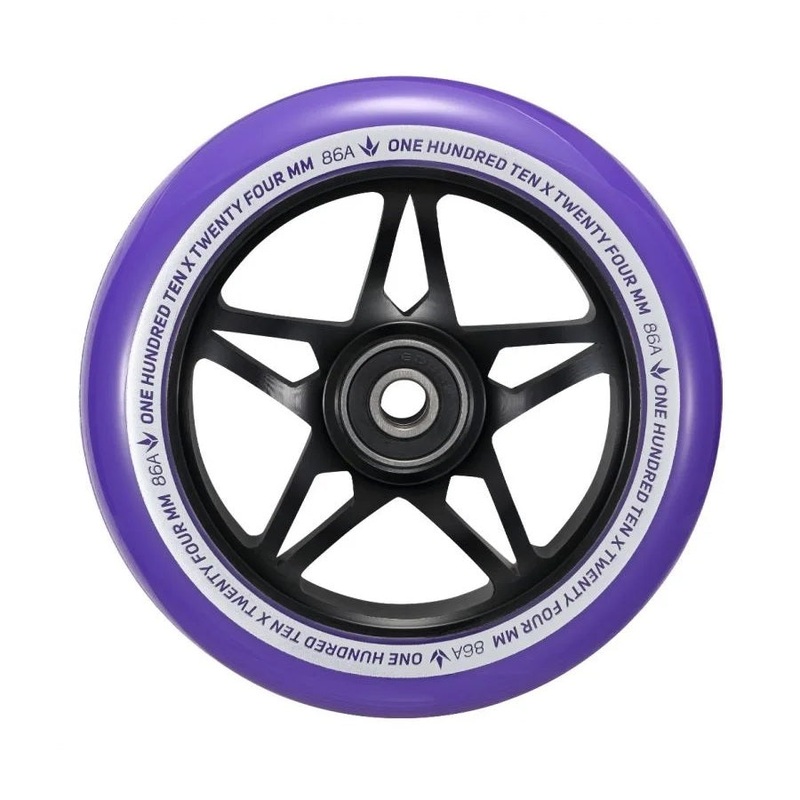 Envy S3 Scooter Wheel 110mm – Black/Purple (Pair)