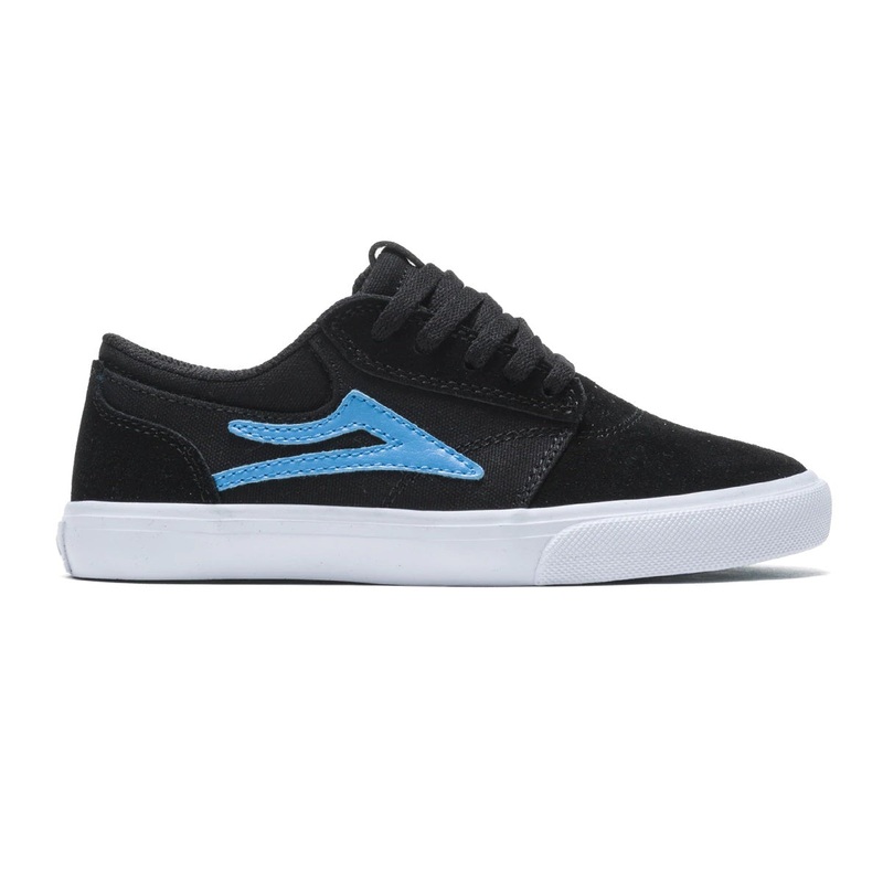 Lakai Shoes Griffin Kids – Black/Cyan Suede 1 Black